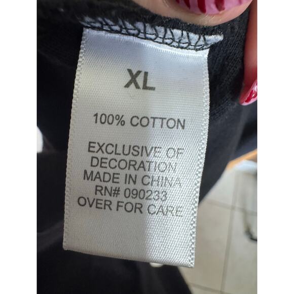 Essentials Fear Of God FOG Oversized Tee Shirt Split Hem Crewneck Black Size XL - Picture 8 of 10